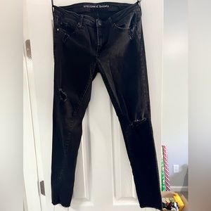 Articles of Society Black Ripped Jeans - Size 30